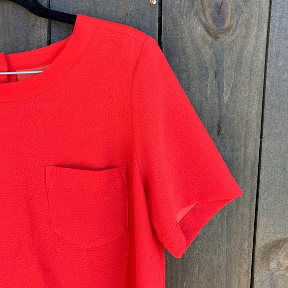 Madewell Red Industry Button Back Top Medium - Picture 2 of 6